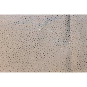 59 x 36 White Fabric with Small Silver Glitter Dots Unbranded